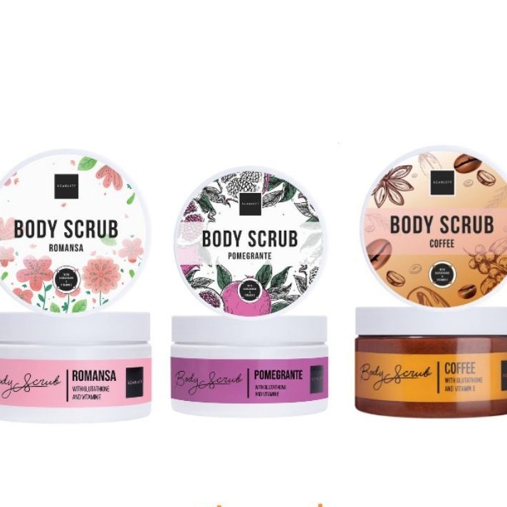 Body Scrub Scarlett Whitening / LULUR BADAN SCARLETT WHITENING By Felicya Angelista