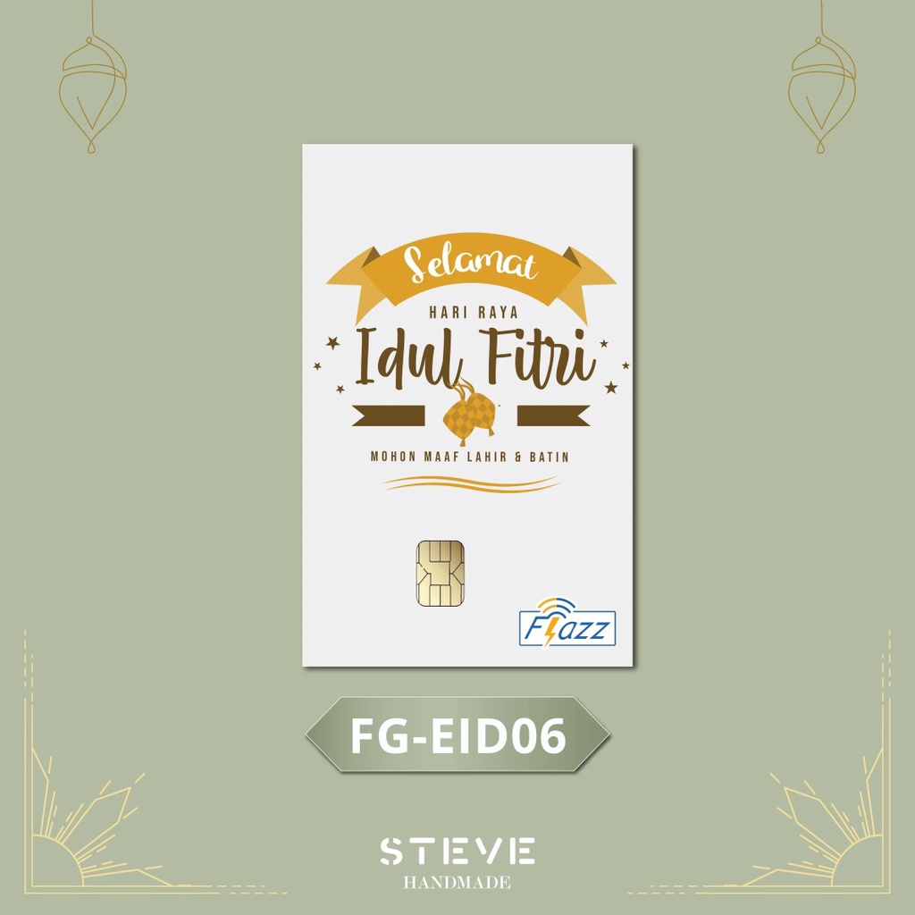 Flazz Edisi Idul Fitri Custom Nama Etoll Cetak ID Card FG2006