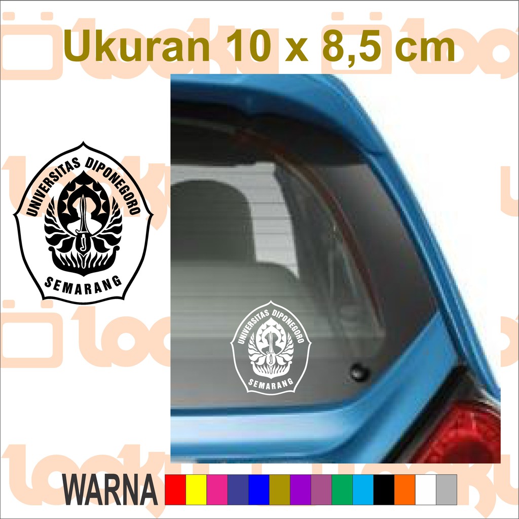 Sticker Stiker universitas diponegoro undip