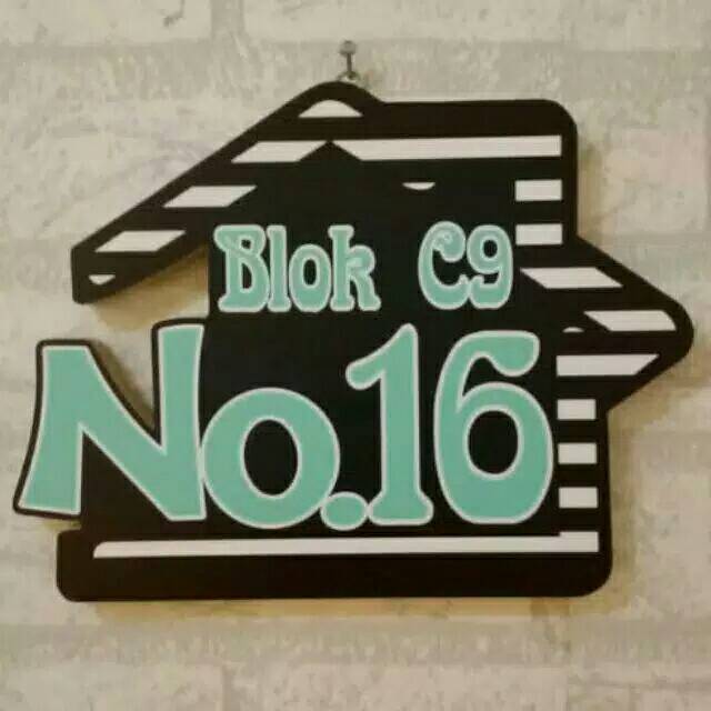 Nomer rumah unik shabby chic