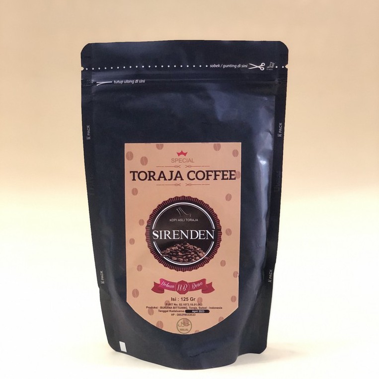 

SIRENDEN KOPI ASLI TORAJA 100gr
