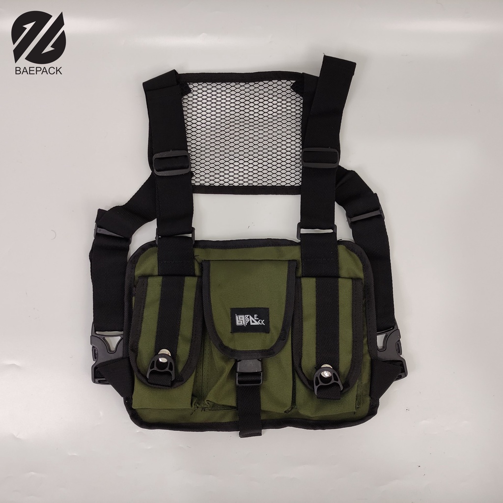 Tas Dada / Chest Bag Savero baepack / Tas dada Pria/ Chest bag cowok / Original / Hijau Army