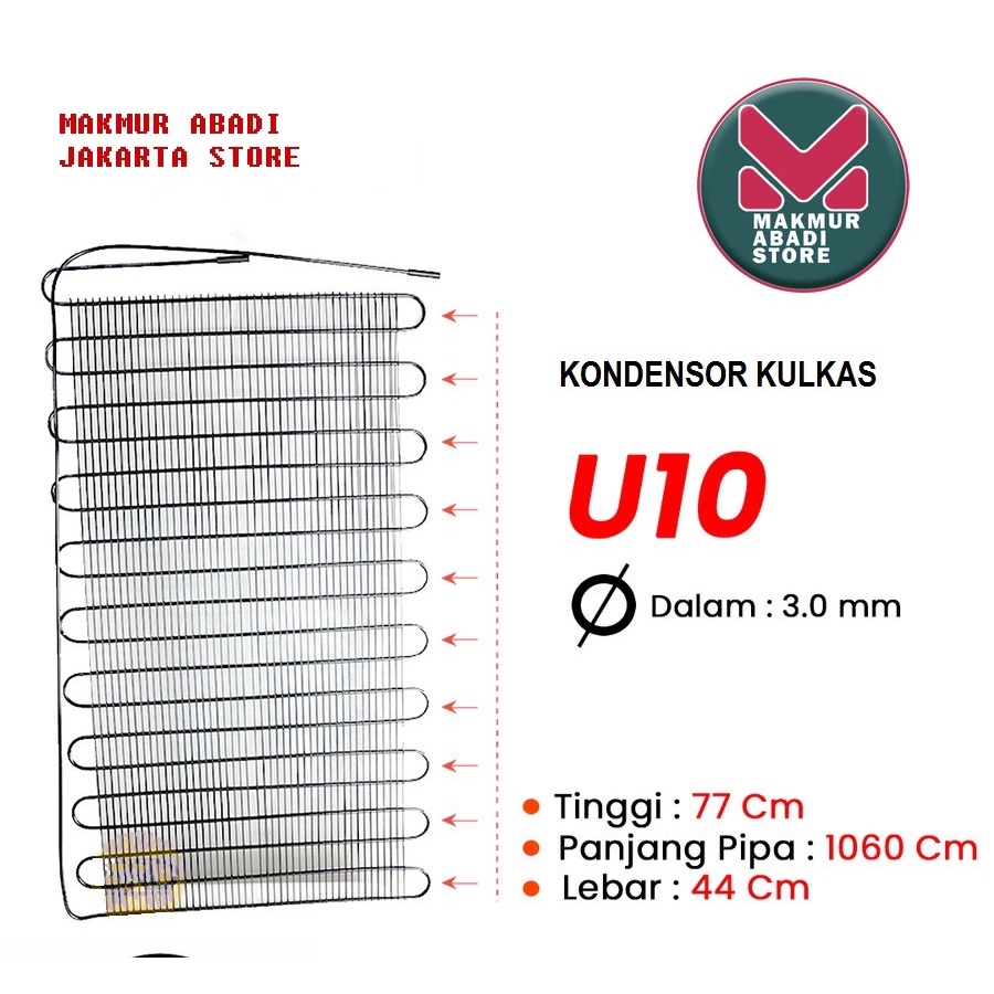 KONDENSOR KULKAS U10