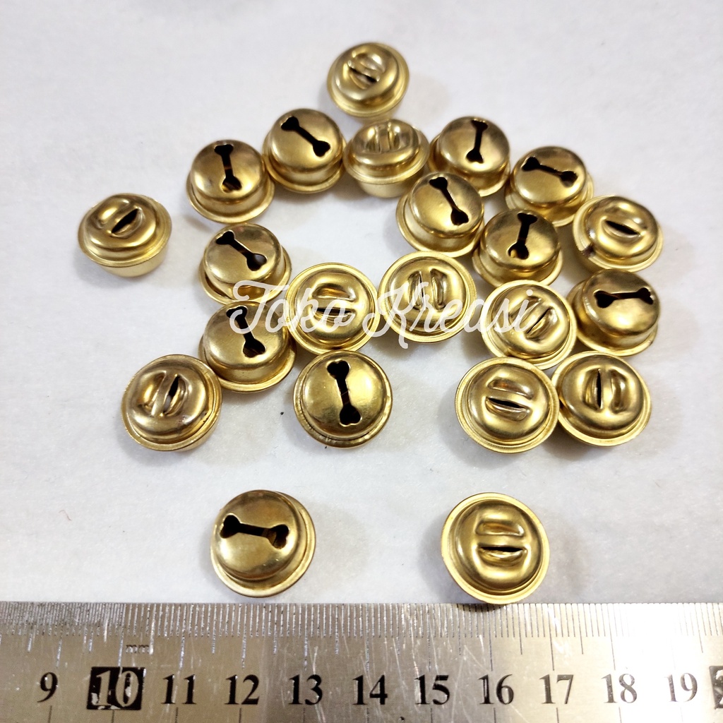 (Per Pcs) Lonceng Doraemon Gold / Lonceng Kucing / lonceng Gold 20mm - 26mm