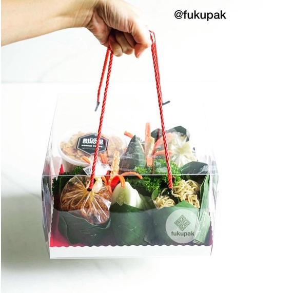 

(PROMO NAZ69) Box Mika Tali 20pcs| Clear Transparent Cake Box| Kotak Hantaran Hamper Tumpeng Chiffon Pudding Lapis ✭