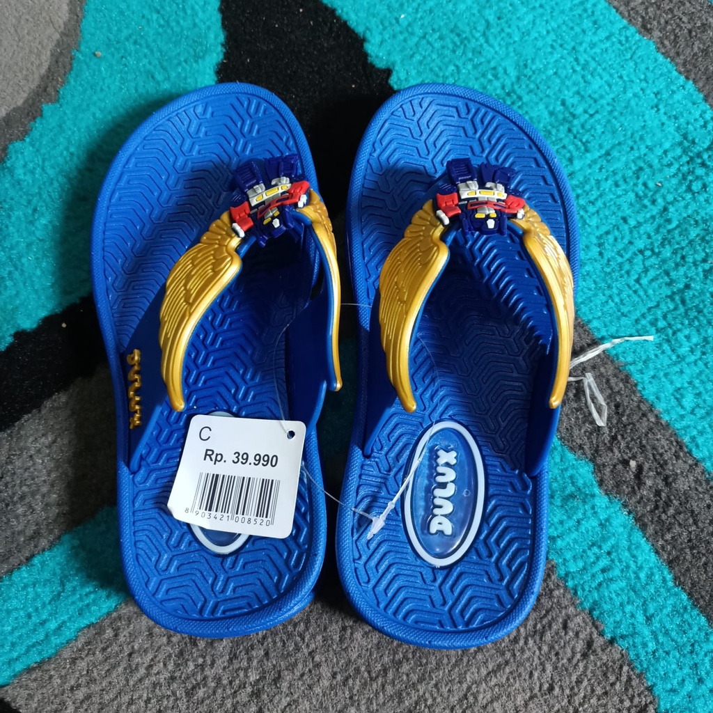 Sandal jepit Anak Laki-Laki Karakter Robot/sandal dulux CQ 051 Ukuran 24-35 sandal bermain sandal lucu