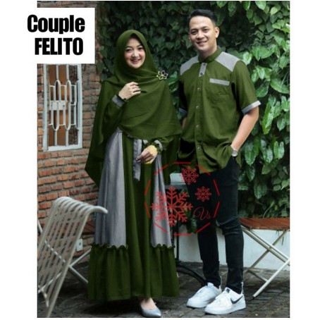 BAJU COUPLE HAWA SARIMBIT LEBARAN (2021) HAFIZ&HAFIZAH FAMILY GAMIS PLUS KHIMAR BAJU COUPLE KELUARGA