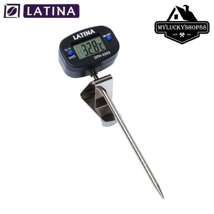 Latina Fennec DTH-3503 Digital Coffee Thermometer With Clip Termo Kopi