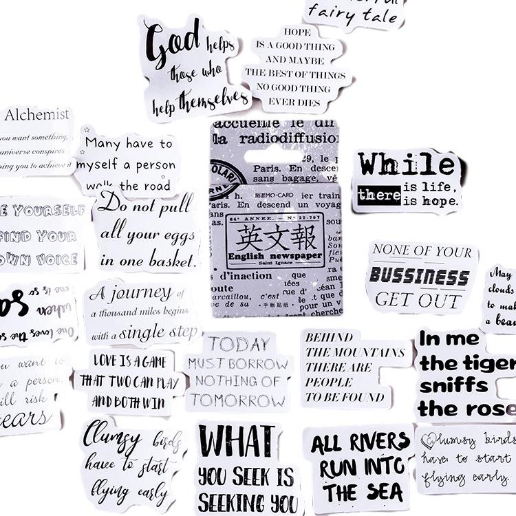 Winzige 46Pcs Stiker Vintage untuk Dekorasi / Diary / Notebook / Jurnal / Scrapbook Sticker / Ins-5