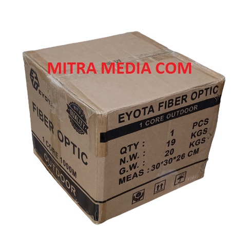 EYOTA KABEL FO 1 CORE 3 SELING KAWAT FTTH DROPWIRE 1000M/KABEL FO 1 CORE