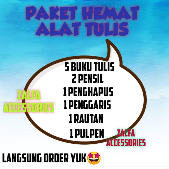 

Paket hemat Alat Tulis Sekolah