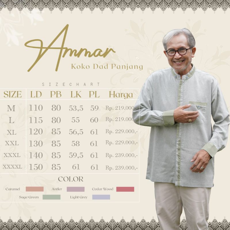 Koko Ammar Dad Lengan Panjang By Attin