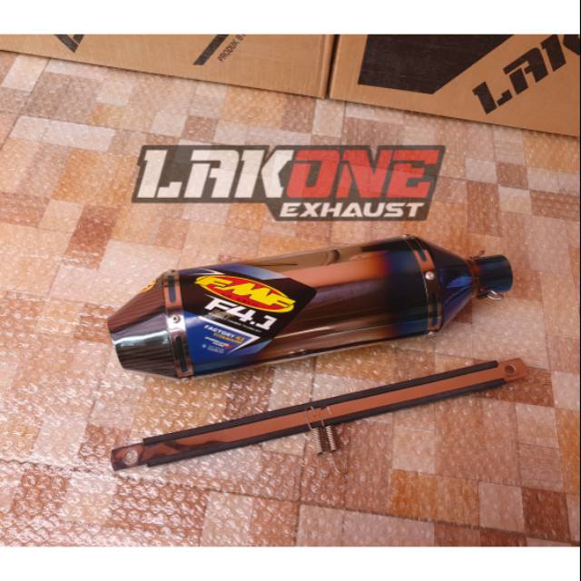 KNALPOT RACING FMF BIRU KLX 150BF 150S 150BF D-TRACKER 150 CRF 150L CRF 230 250 RALLY KX 85 KSR 110