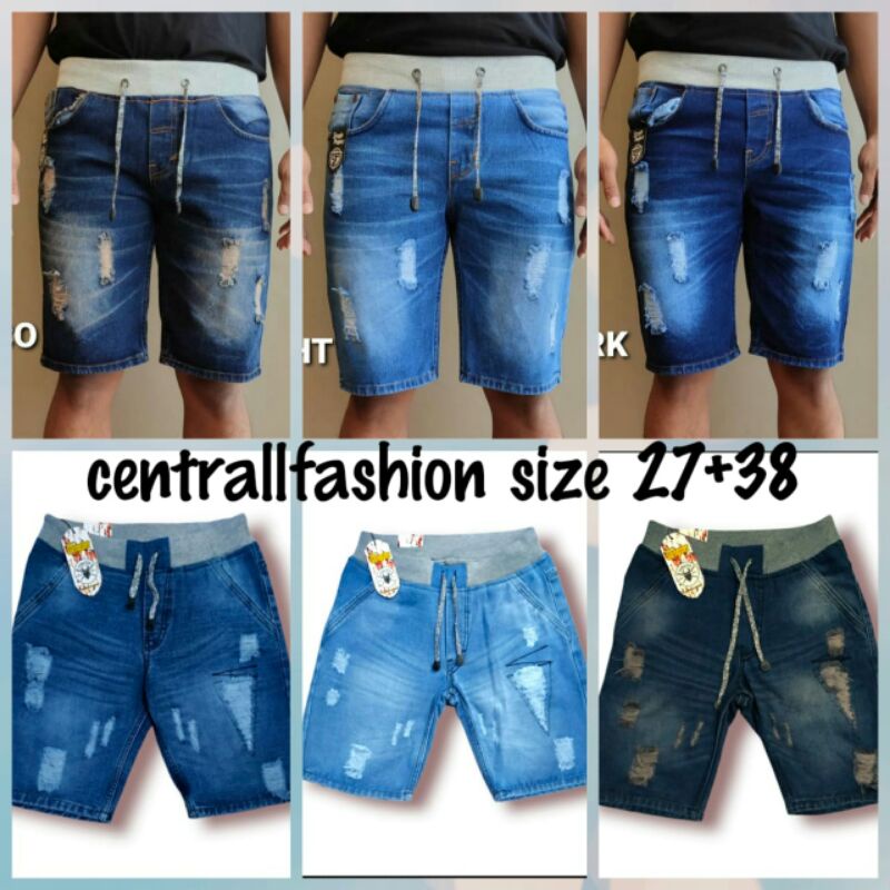CELANA JEANS PENDEK sobek pria kolor CELANA lepis PENDEK PRIA terlaris CELANA JEANS PENDEK RIP KOLOR