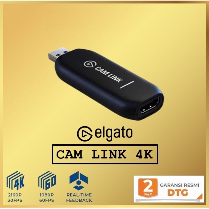 Elgato Cam Link 4K Broadcast Live CamLink 4K HDMI Capture Record