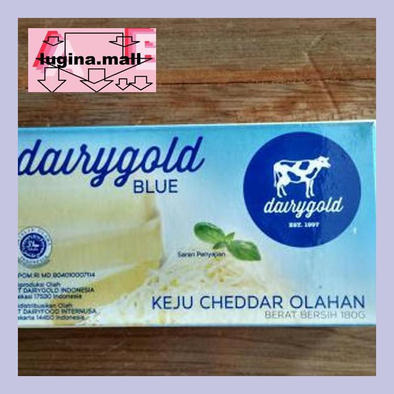 

Lugeypsum Keju Cheddar Dairygold, Cheese Dairy Gold 180Gram S30Luu