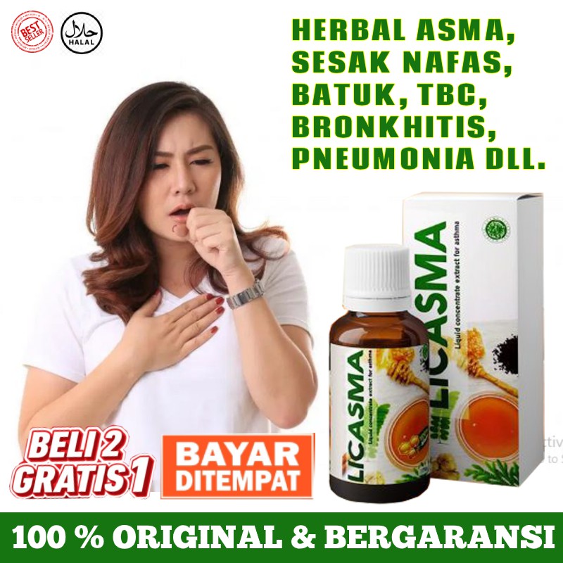 Obat Herbal Untuk Batuk Menahun Kronis Akut Licasma Madu Alami Shopee Indonesia