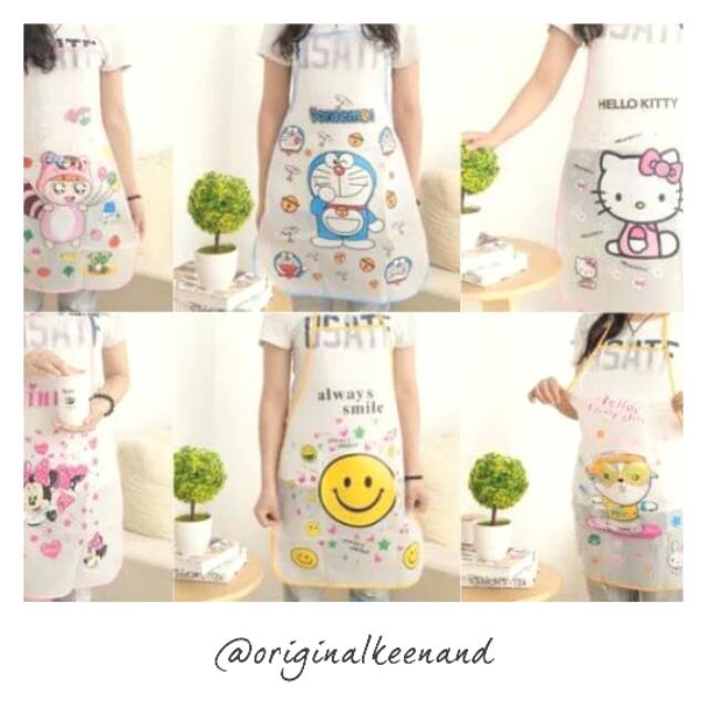 Celemek Transparan Korean Style