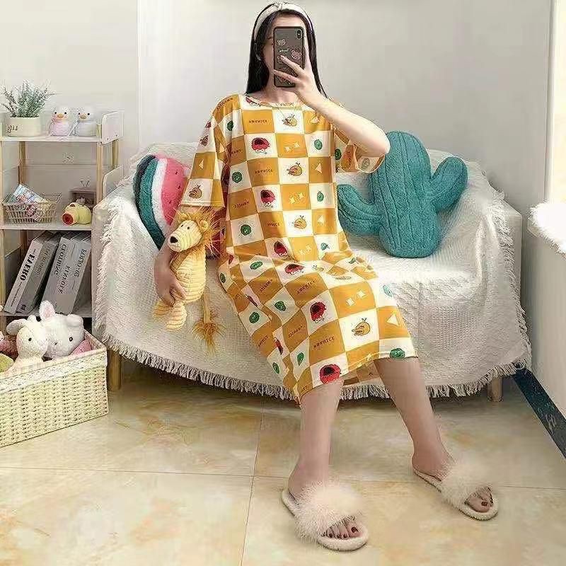 BAJU TIDUR DASTER WANITA IMPORT MOTIF KARAKTER LUCU