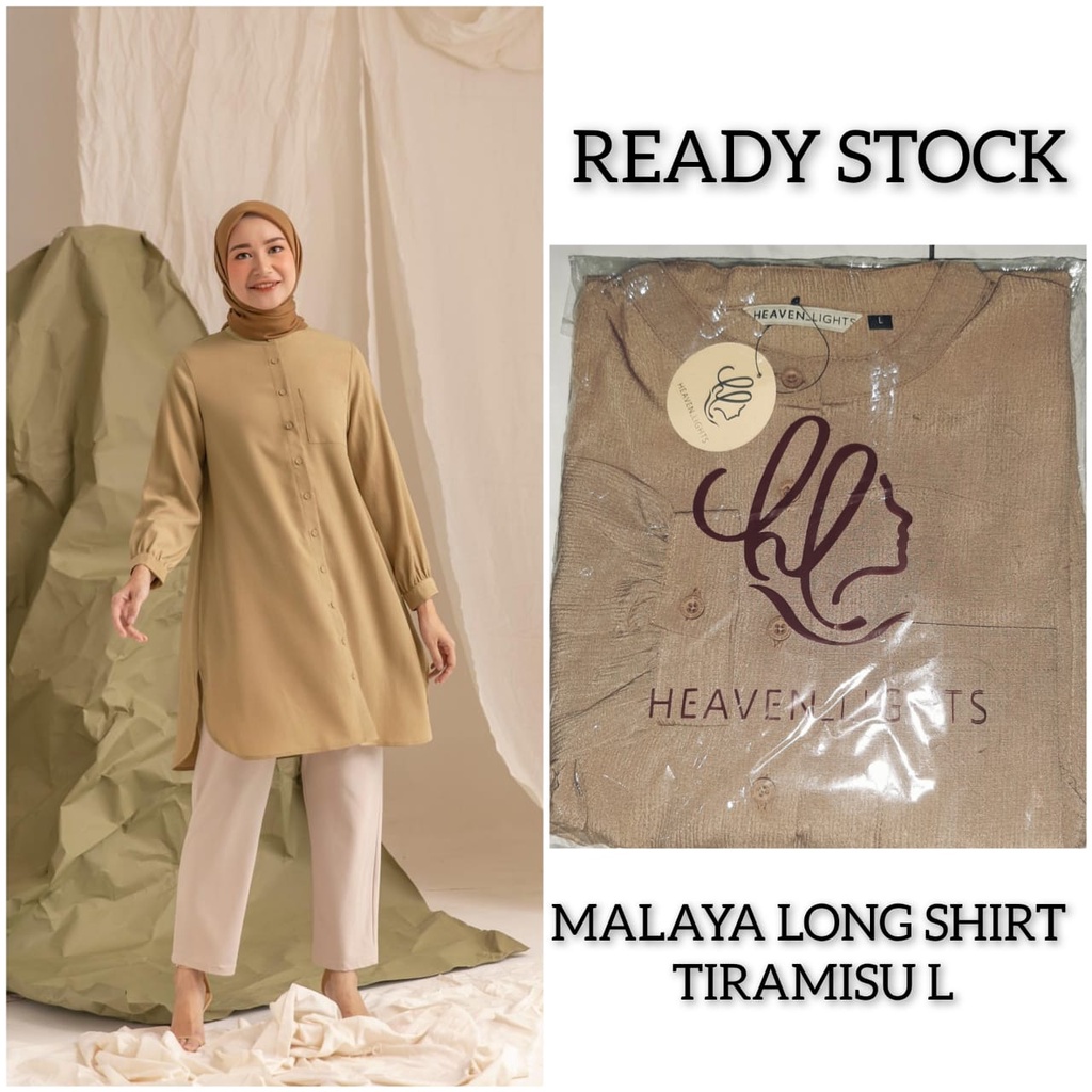 malaya Tunic hl FAIDA TUNIK heaven lights xs s m l xl xxl beigh pinkish brown dark navy shaline blou