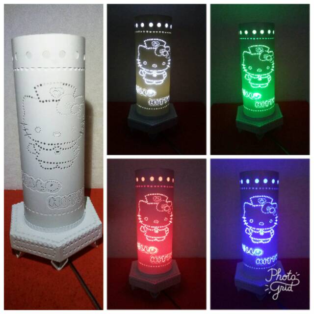 Lampu meja/ lampu tidur hello kitty