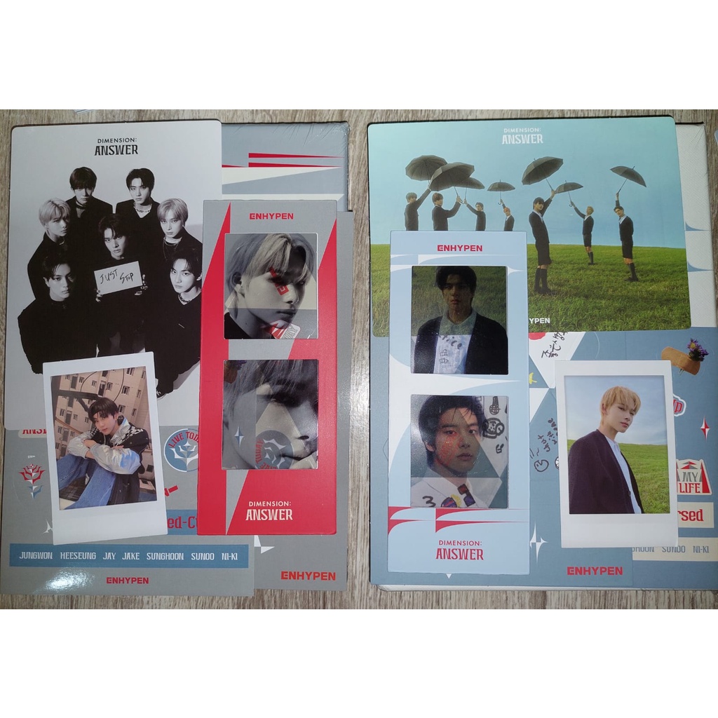 album enhypen dimension:answer no & yet ver unsealed pola jungwon pola ni-ki bm ni-ki bm jake