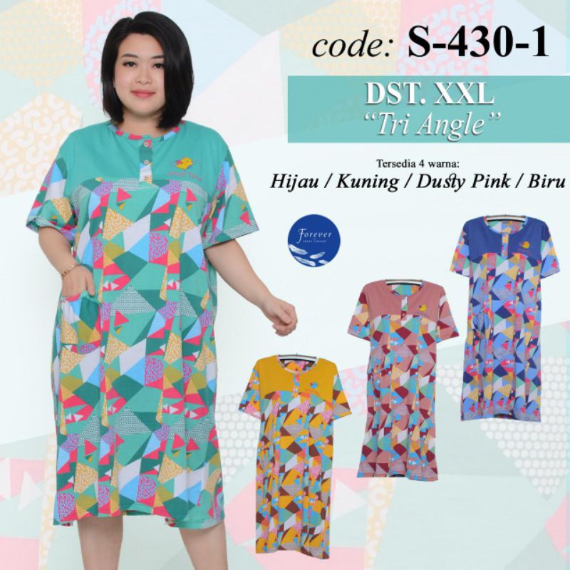 Daster xxl forever motif triangle