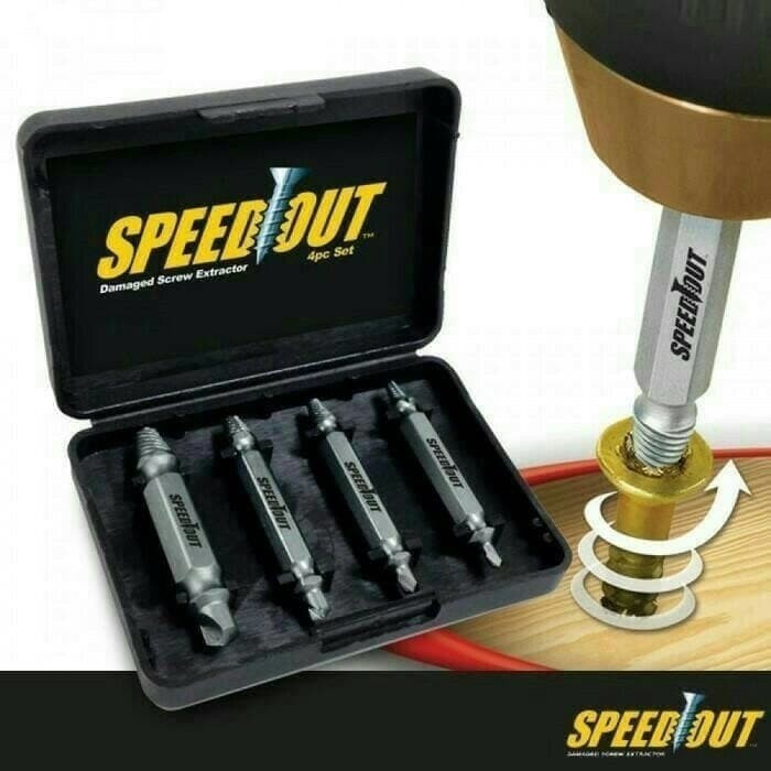 Alat Buka Pembuka Baut Dol Rusak Mata Obeng Patah Speedout Screwdriver