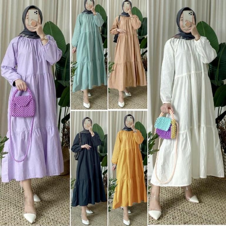[TAS. 973605] SABRINA MIDI DRESS TUNIK JUMBO