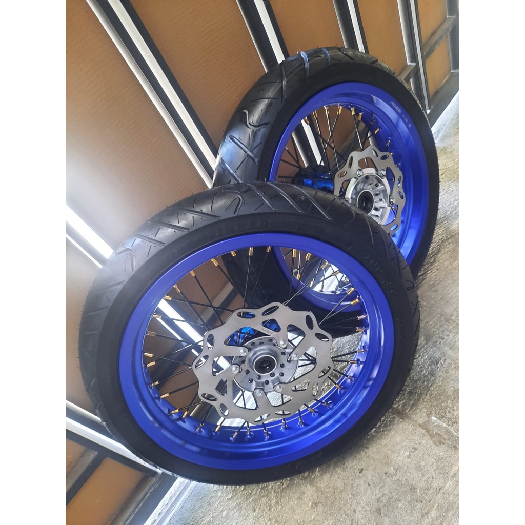 BAN SET SUPERMOTO WR155 RODA SUPER MOTO YAMAHA WR 155