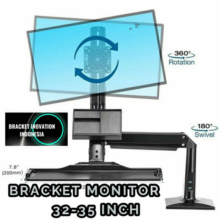 BRAKET BRACKET MONITOR 20 - 32 inch Ergonomic Desktop Gas Spring FC35