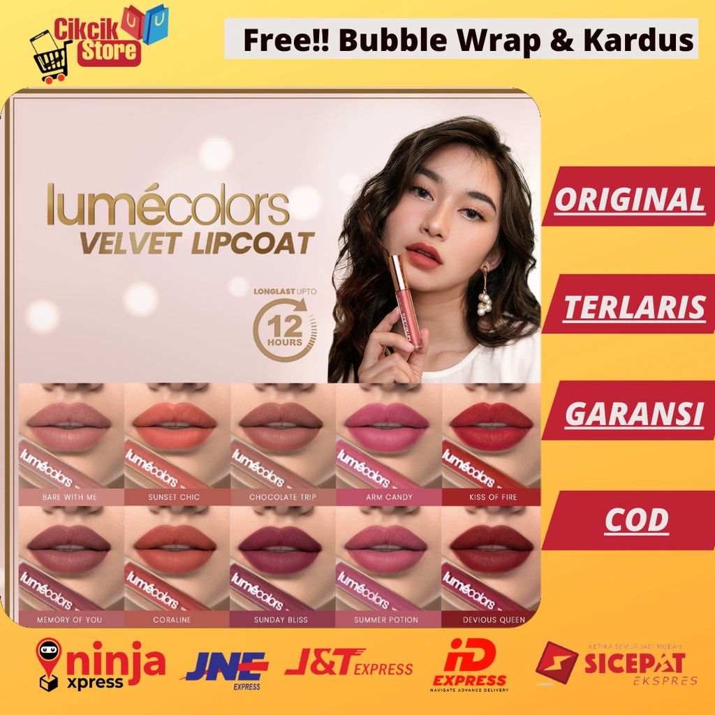 [ Premium ] Lipcoat lumecolors, Lipstik Lumecolors Original, Lipsmatte Lumecolors, Lumecolors Velvet