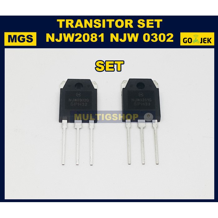 2Set Transistor NJW2081 NJW0302