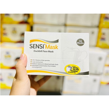 MASKER SENSE DUCKBILL ISI 5 PCS ORIGINAL