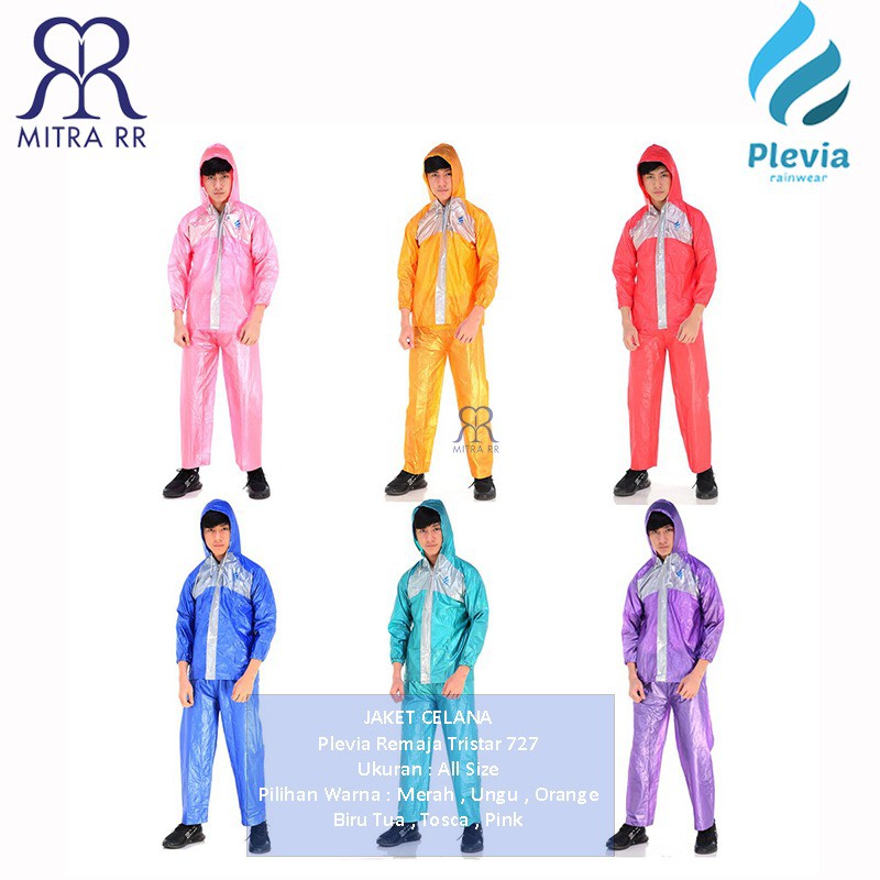 Jas Hujan Jaket Celana Remaja Tristar Plevia 727 Stelan Raincoat Jaket Celana