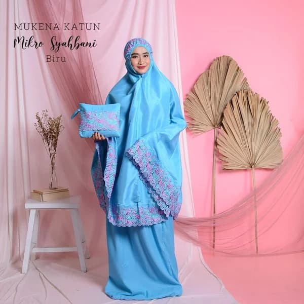 mukena royal khadijah syabani bordir/mukena bahan katun mikro/bahan bagus berkualitas dan bisa COD