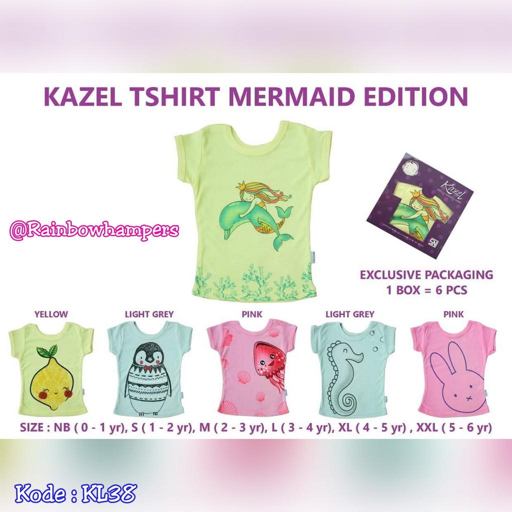  Kazel  Tshirt Penguin Edition Xxl 5 6yr Baju  Bayi  Sd Balita 