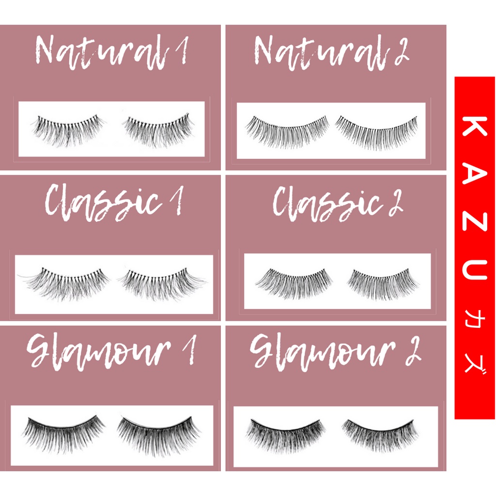 KAZU KBF119 Bulu Mata Palsu Premium Fake False Eyelashes Handmade Natural 1 Pasang