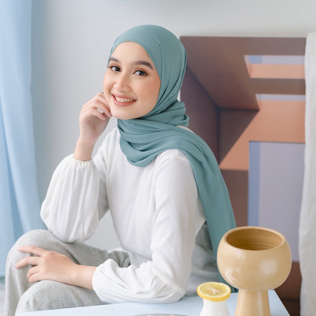 Lozy Hijab - [Defect] Bawal Shawl ( Hijab Pashmina )-Tosca