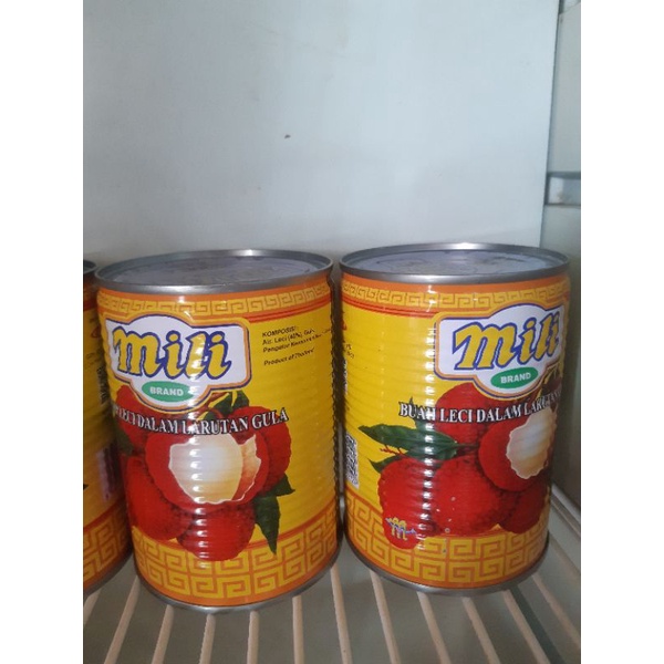 

Milli lychee(buah kaleng)