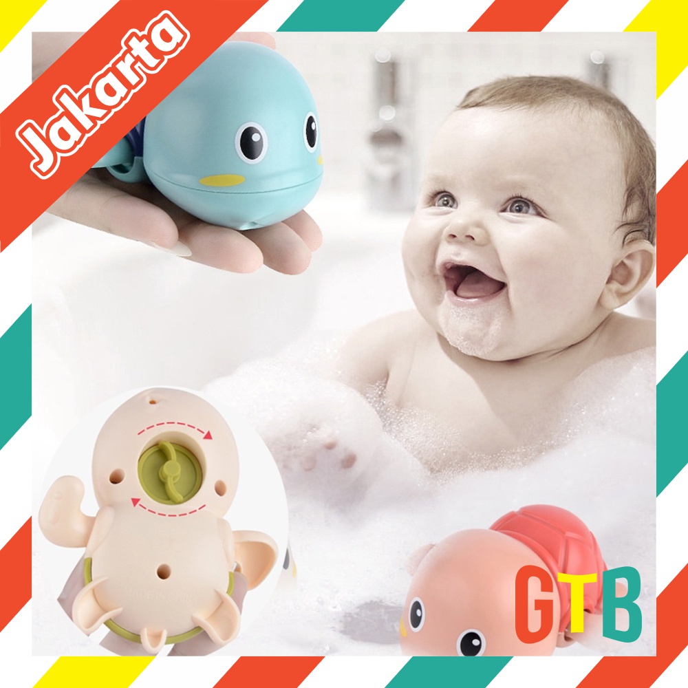 ❤️GTB❤️ Mainan Mandi Putar Kura Kura/ Swim Turtle/ Kura Kura Renang/ Bath Toys R463