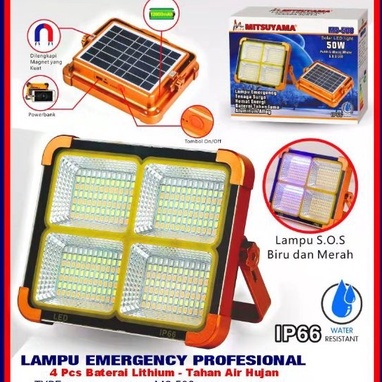 Lampu Sorot Lampu Tembak Kap Sorot Emergency Multifungsi Mitsuyama Ms- 508
