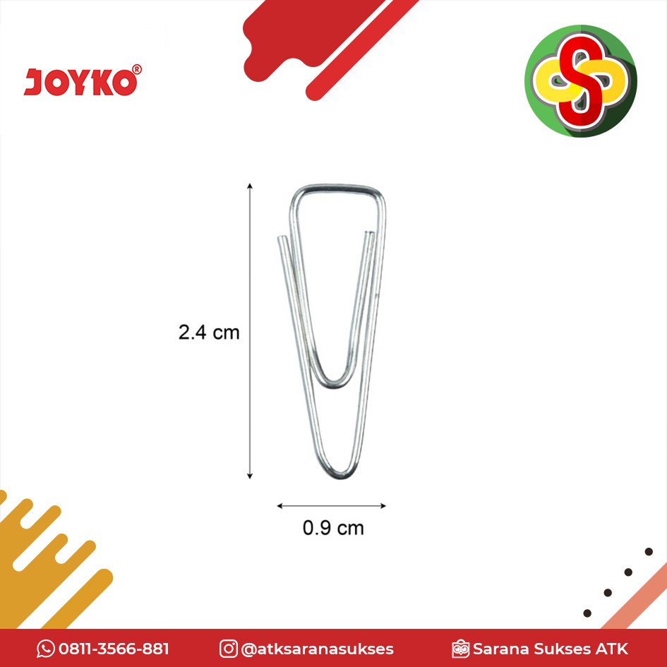 Klip Kertas / Paper Clip Joyko No.3