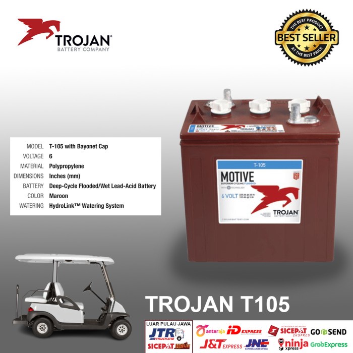 Aki Mobil Golf Trojan T105 Plus