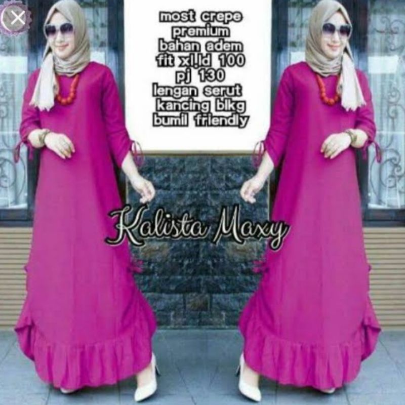 Kalista maxy dress fashion muslim remaja wanita