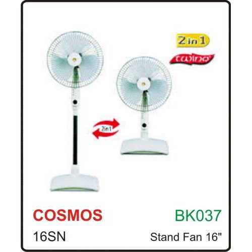 COSMOS Stand Fan DEsk Fan / Kipas Angin 2in1 16SN / 16 SN cosmos