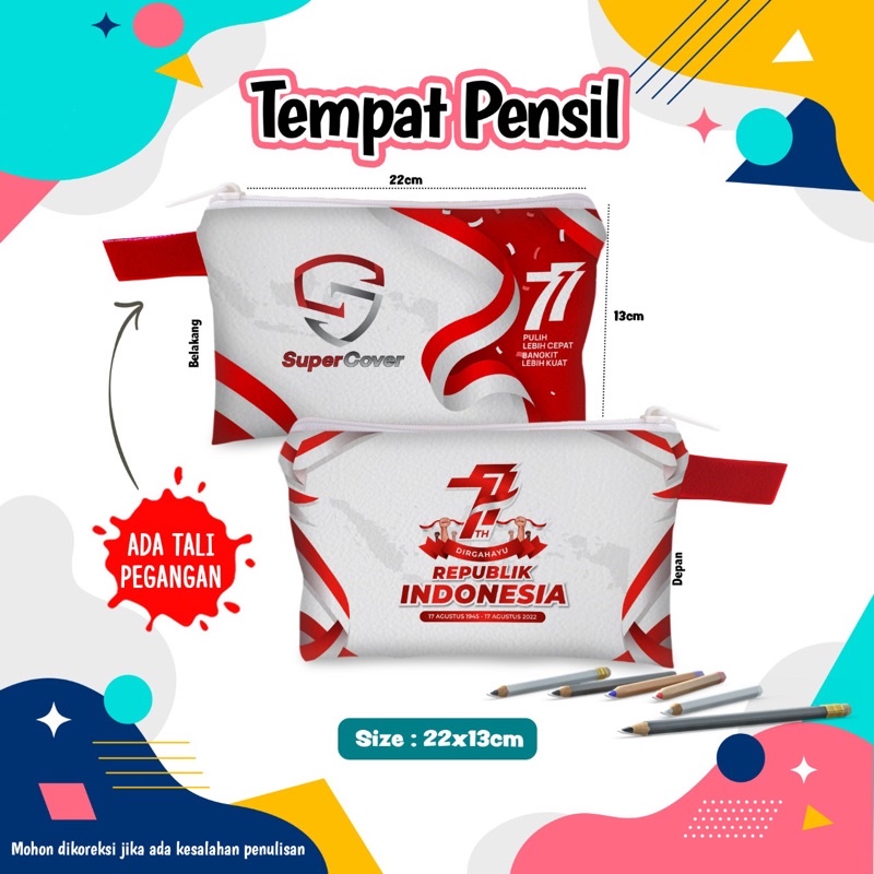 

Dompet pensil Pena / Tempat Alat Tulis Pensil Pouch Souvenir Custom Tempat Pensil Pencil case Nama Foto