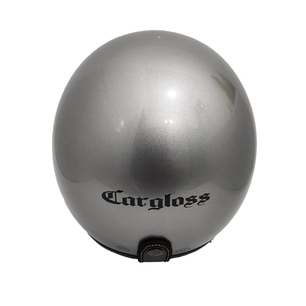 Helm Cargloss Silver Gloss Dengan Goggle Mask