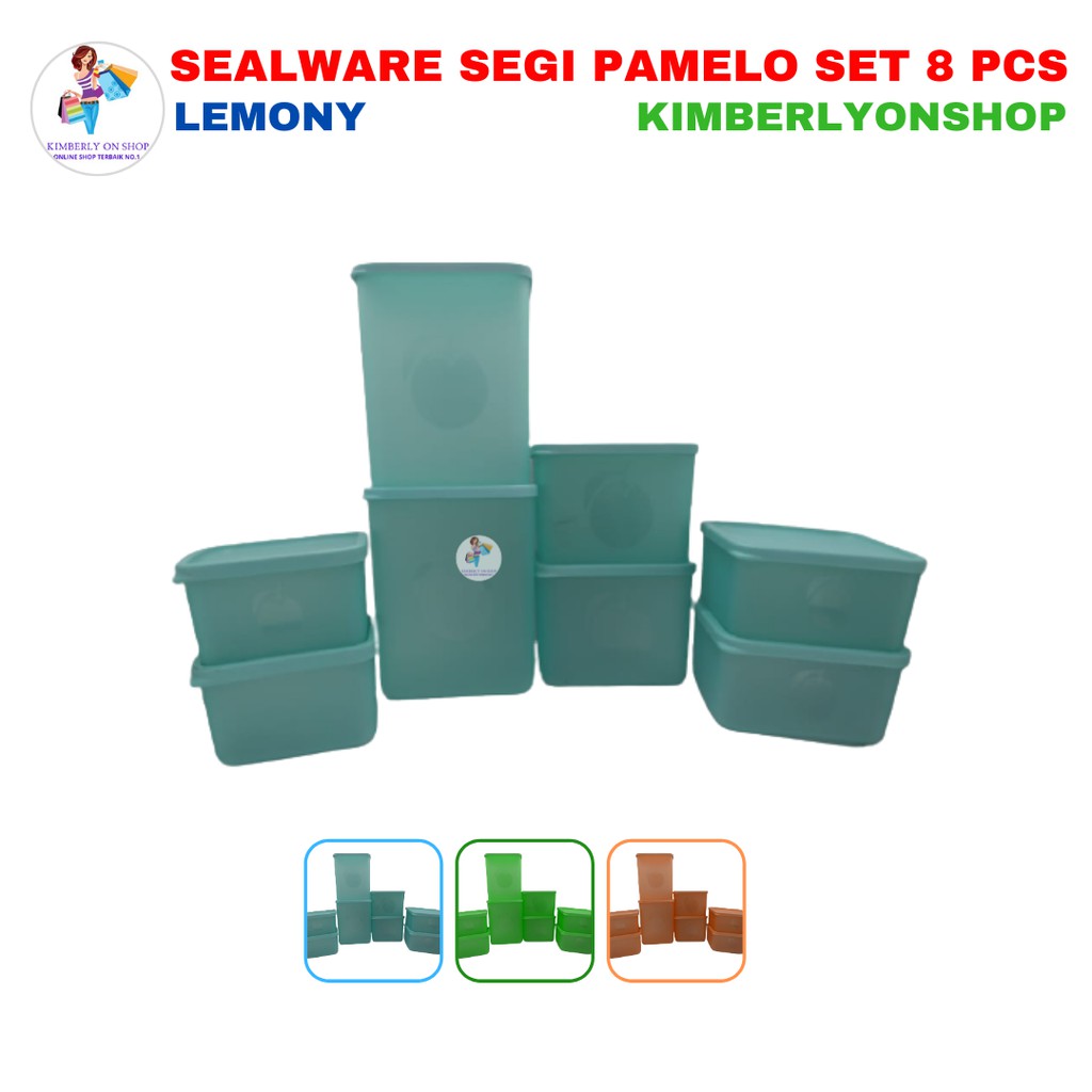 Kimberlyonshop Toples Sealware Segi Pamelo Set 8pcs Serbaguna Lemony