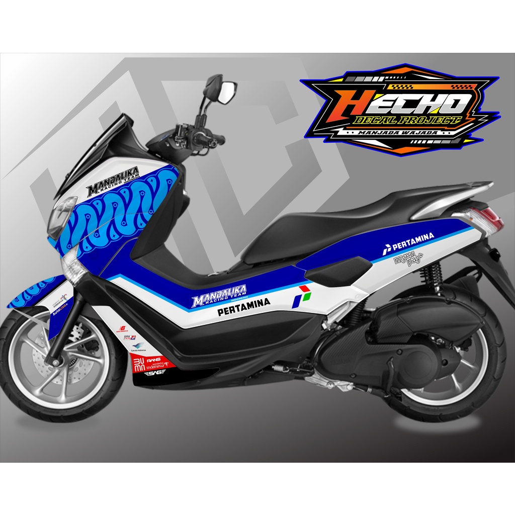 DECAL NMAX OLD 155 MANDALIKA RACING TEAM decal nmax mandalika sticker mandalika full body